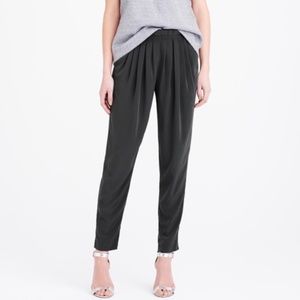 J. Crew Pull On Pleated Pants Grey Sz 2 056